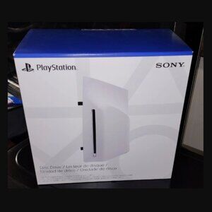 Sony PlayStation 5 Sleek Disc Driver- White and Blue (NWB)